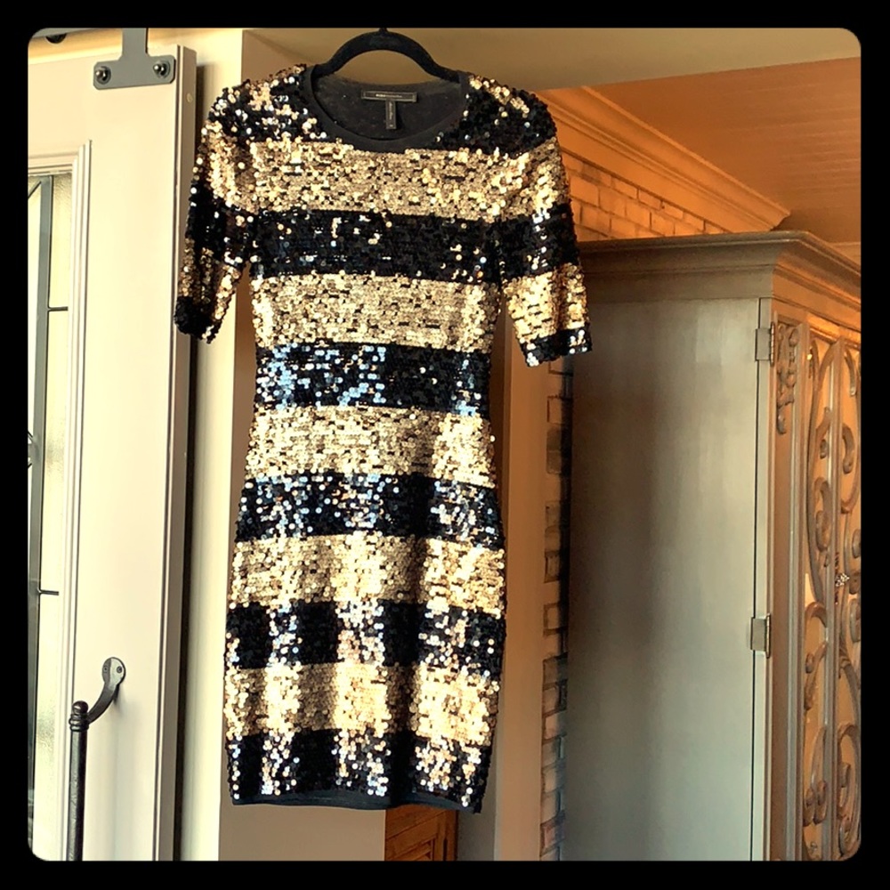 BCBG Mini Sequins Mini Dress XS